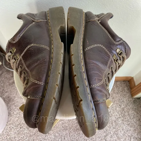 Dr. Martens Dark Brown Leather Vintage Chunky Sole Shoes size 11 women’s