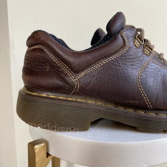 Dr. Martens Dark Brown Leather Vintage Chunky Sole Shoes size 11 women’s