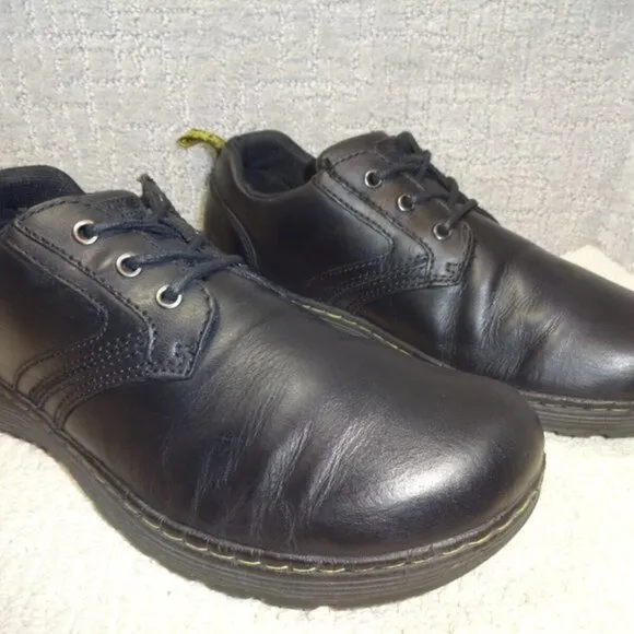 𝅺dr. Martens Gilmer AirWair Mens Size 12M Black Leather Lace up Shoes