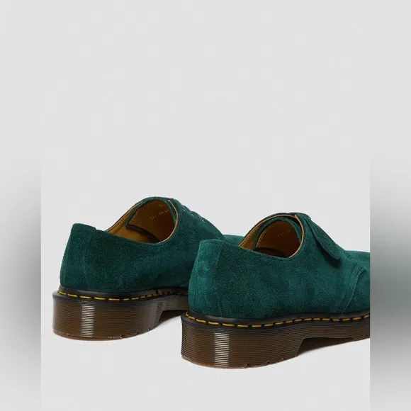 Dr. Martens Green Suede Leather Shoes