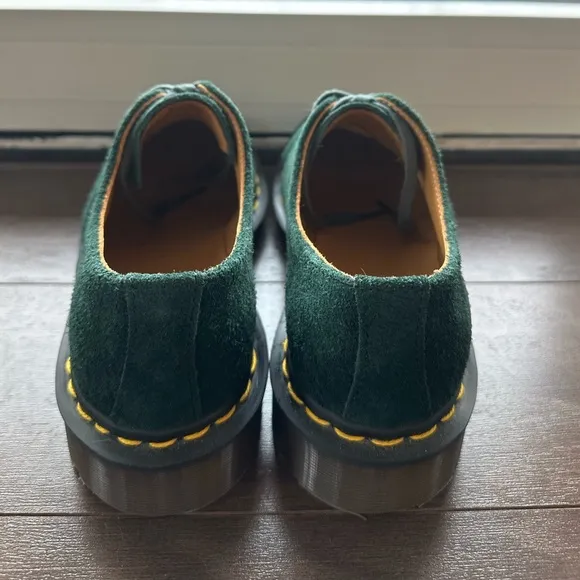 Dr. Martens Green Suede Leather Shoes