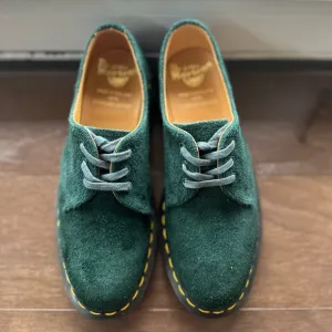Dr. Martens Green Suede Leather Shoes