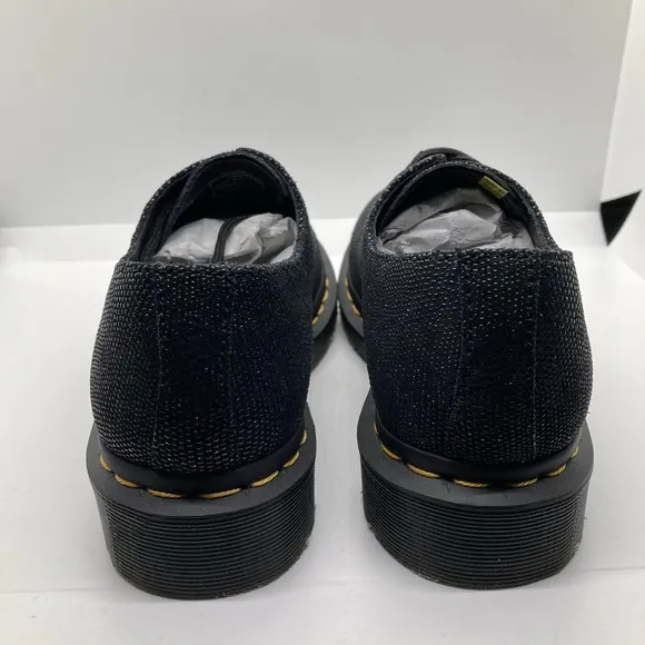 Dr Martens Oxfords Womens 5 1461 Farrah  Black Chunky Glitter Shoes 25141001