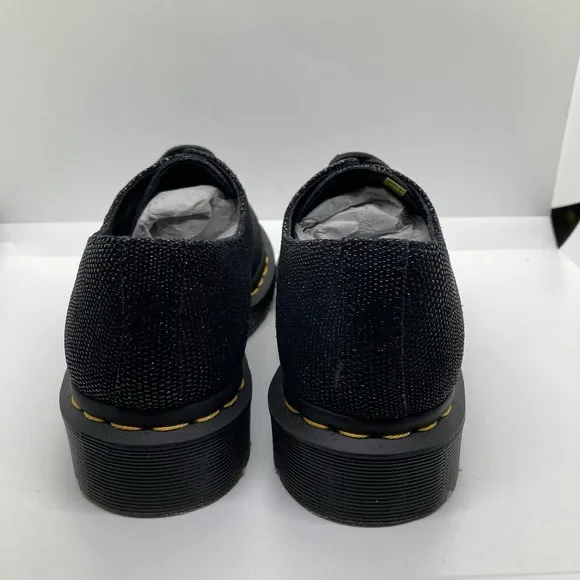 Dr Martens Oxfords Womens 5 1461 Farrah  Black Chunky Glitter Shoes 25141001