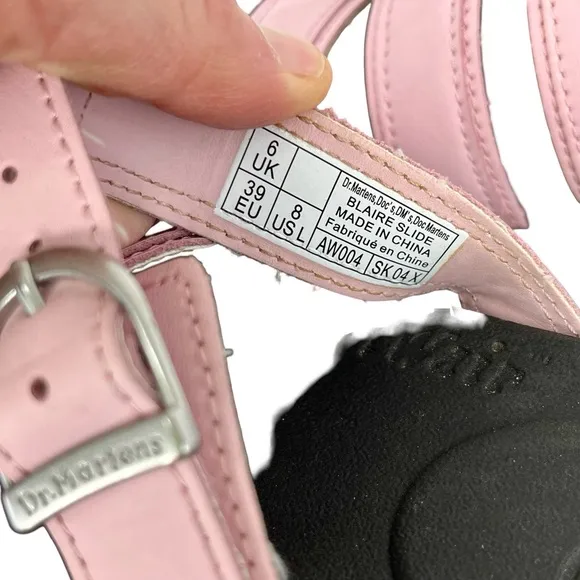 Dr. Martens Pink and Black Platform Sandals