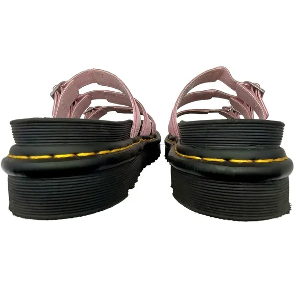 Dr. Martens Pink and Black Platform Sandals