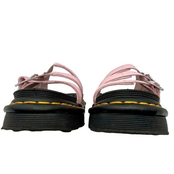 Dr. Martens Pink and Black Platform Sandals