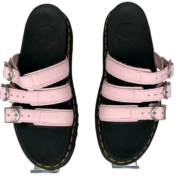 Dr. Martens Pink and Black Platform Sandals