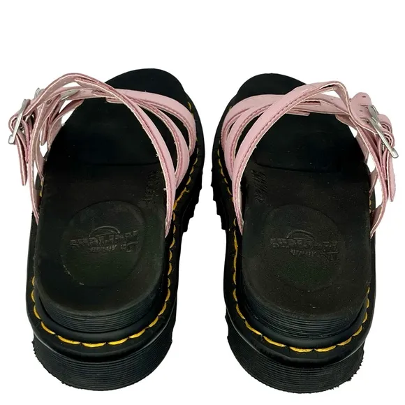 Dr. Martens Pink and Black Platform Sandals