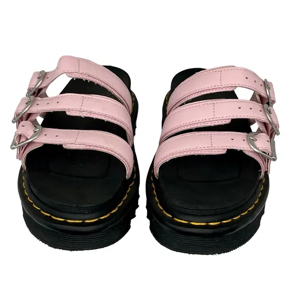 Dr. Martens Pink and Black Platform Sandals