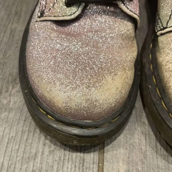 Dr. Martens rainbow colored boots