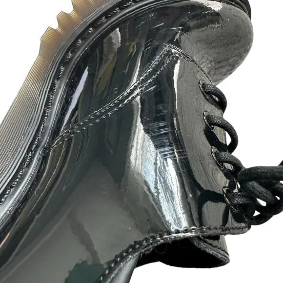 DR. MARTENS Salome Women's Shoes High Heel Lace Up Oxfords Patent Leather Size 6