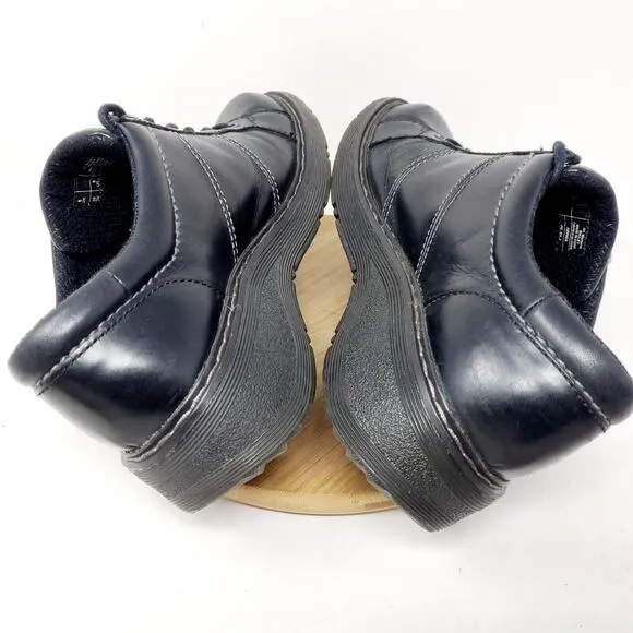 Dr Martens Shoes Womens 8 Bailey Black Oxford Punk Goth Chunky Academia
