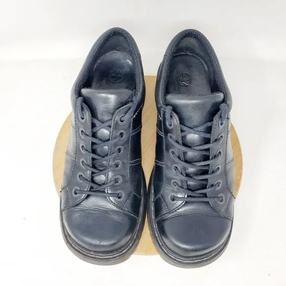 Dr Martens Shoes Womens 8 Bailey Black Oxford Punk Goth Chunky Academia