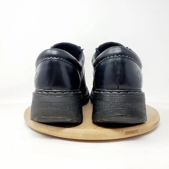 Dr Martens Shoes Womens 8 Bailey Black Oxford Punk Goth Chunky Academia