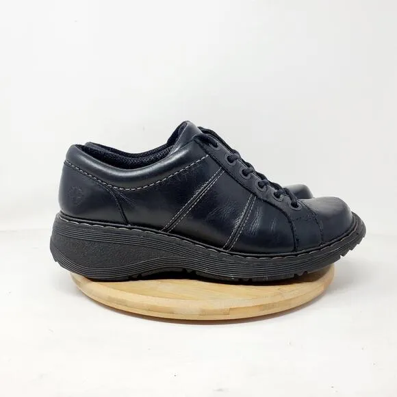 Dr Martens Shoes Womens 8 Bailey Black Oxford Punk Goth Chunky Academia