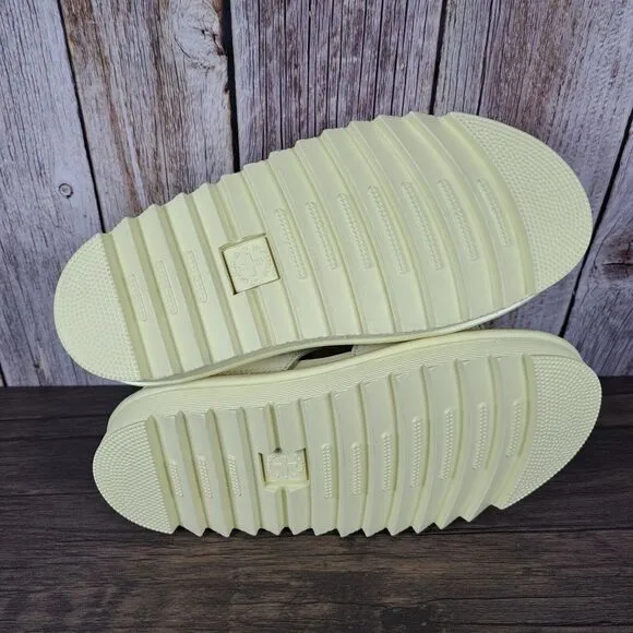 DR Martens Vass Mono Platform Chunky Leather Sandals Women's Sz 6 Pale Yellow