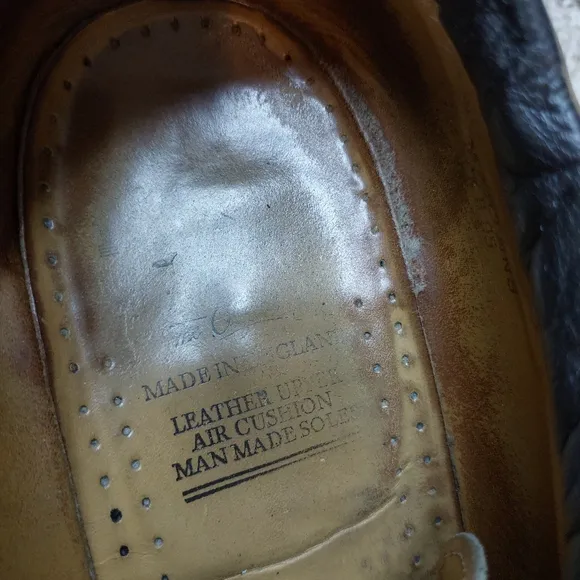Dr. Martens Vintage Leather Chunky Shoes Made In England Size 12 Men's