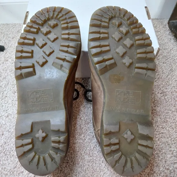 Dr. Martens Vintage Leather Chunky Shoes Made In England Size 12 Men's