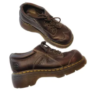 Dr. Martens Vintage Y2K Chunky Platform Floral Embossed Lace Up Low Oxford Shoes