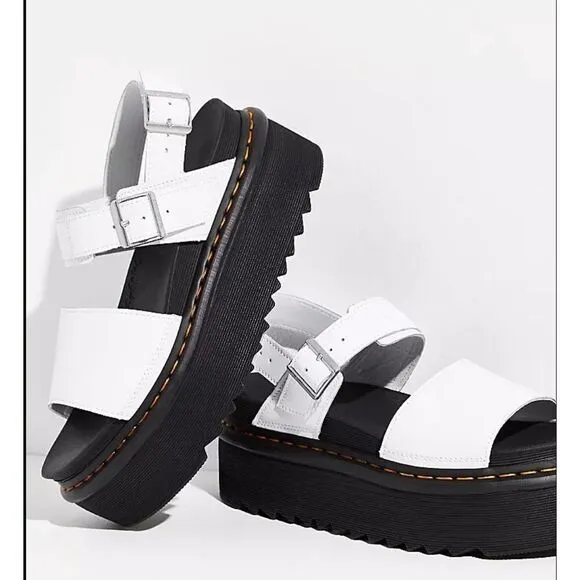 Dr. Martens Voss Quad Women's Sandals in White SZ 9