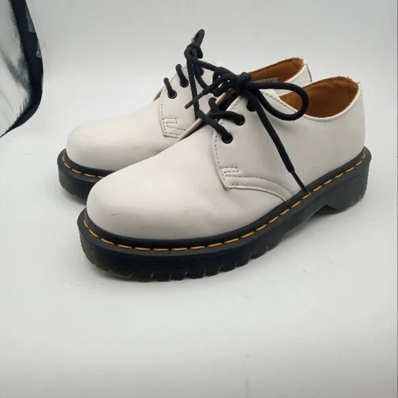Dr. Martens White Oxfords