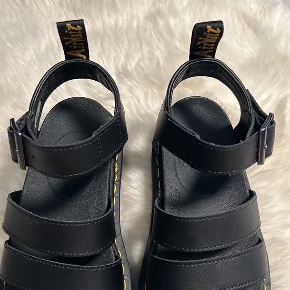 Dr Martens Women's Blaire Hydro Platform Sandals Size 7 Black