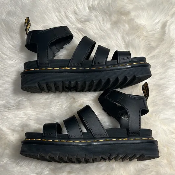 Dr Martens Women's Blaire Hydro Platform Sandals Size 7 Black