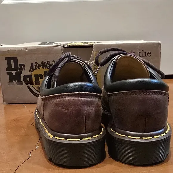 Dr. Martens Youth Brown Leather Shoes