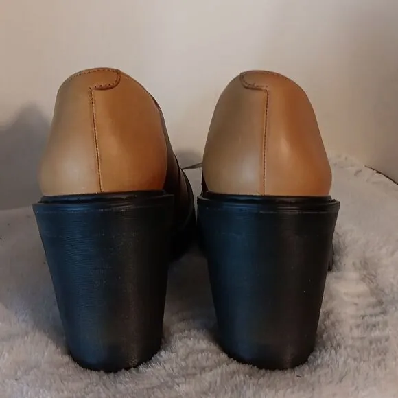 Dr.Martens &quot;Cordelia&quot; Tan Leather Slipon Shoes