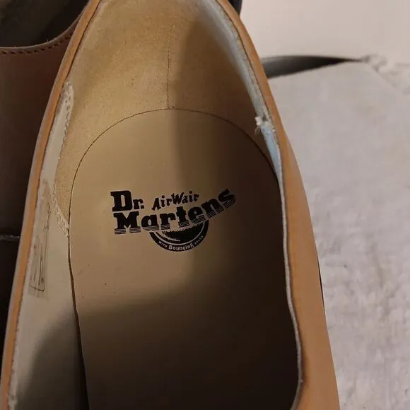 Dr.Martens &quot;Cordelia&quot; Tan Leather Slipon Shoes