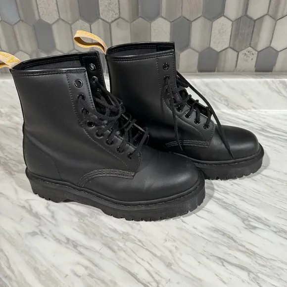 Dr.Martens Black Leather Women's Boots