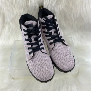 DR.MARTENS MAELLY PINK CANVAS BOOTS SIZE 8