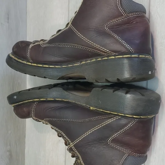 Dr.Martens Mens 8A07 High Top Leather Chunky Platform Boots shoes sz 9