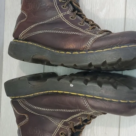Dr.Martens Mens 8A07 High Top Leather Chunky Platform Boots shoes sz 9