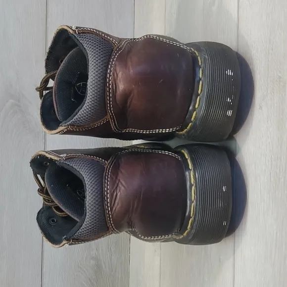 Dr.Martens Mens 8A07 High Top Leather Chunky Platform Boots shoes sz 9