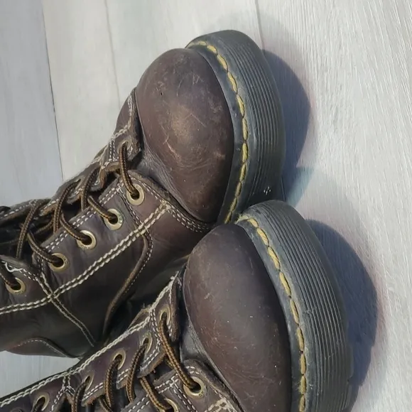 Dr.Martens Mens 8A07 High Top Leather Chunky Platform Boots shoes sz 9