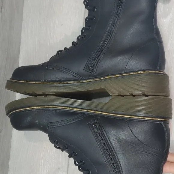Dr.Martens Womens Y2K High Top 1460J Boots Moto Combat Chunky Tractor shoes 5