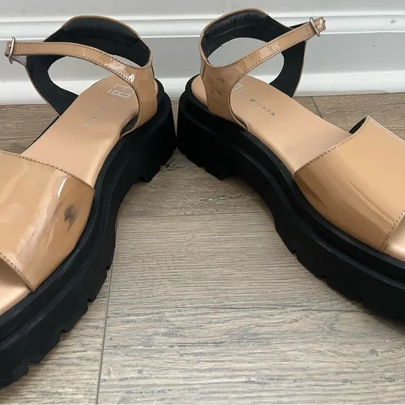 E8 by MIISTA Pauline Mary Jane Platform Sandals Sz 10.5