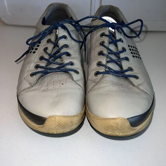 Ecco Biom Hybrid Spikeless Golf Shoes Mens EU 46 US 12 Gray Yak Leather