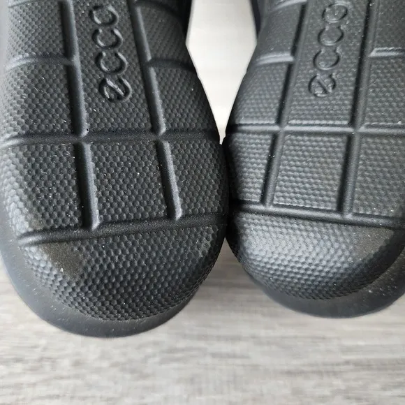 Ecco Black Felicia Stretch Slip On Wedge Heels Size 5.5 EUR 36 Comfort Shoes