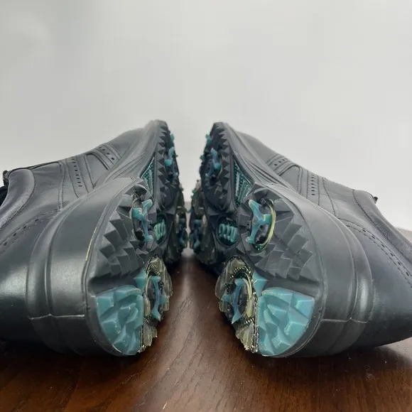 Ecco Golf Shoes Men's 42  / 8 Black Leather Gore Tex Lace-Up Sneaker 42T3605169