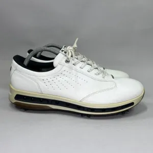 Ecco Men's Size 9.5 White Leather Gore-Tex Surround Golf Shoes