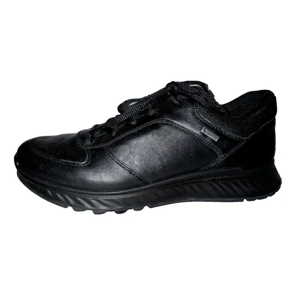 ECCO ST.1 Lite Hybrid Shoes Women's Size 10 Black Leather Athletic Sneakers