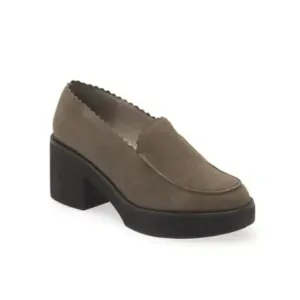 Eileen Fisher NEW Women Harria Leather Block Chunky Platform Heels shoes sz 8.5
