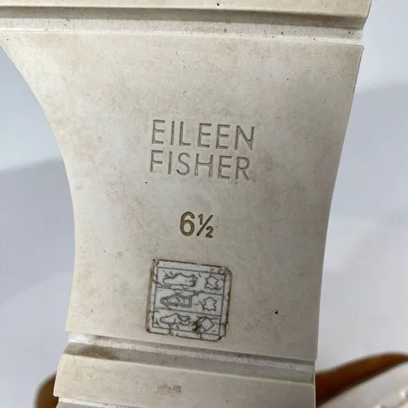 Eileen Fisher Shoes Womens Size 6.5 Brown Suede Wedge Heel Booties.Platform