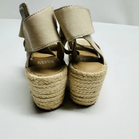 Eileen Fisher willow espadrilles platforms wedges sandals size 6 NWOT