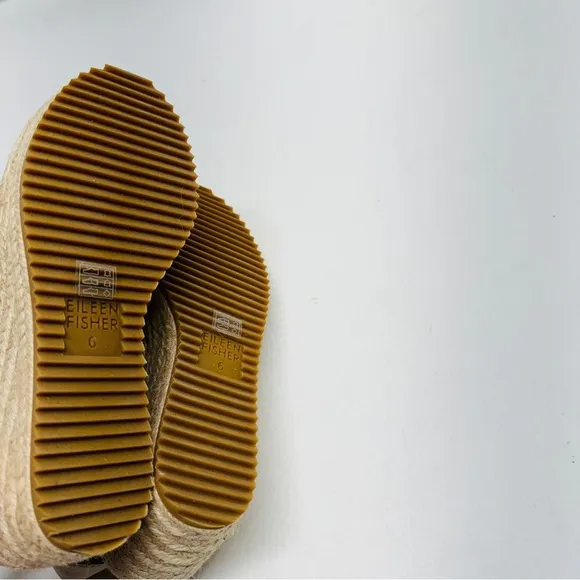 Eileen Fisher willow espadrilles platforms wedges sandals size 6 NWOT