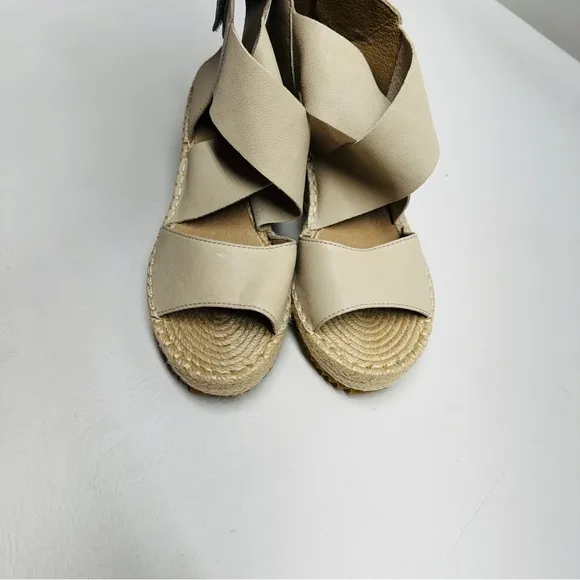 Eileen Fisher willow espadrilles platforms wedges sandals size 6 NWOT
