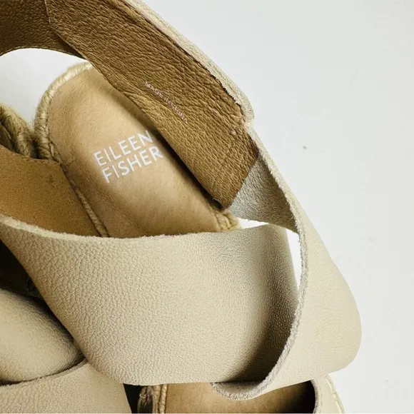 Eileen Fisher willow espadrilles platforms wedges sandals size 6 NWOT